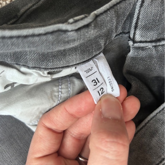 LOFT Black Light Wash Skinny Jeans Jeggings Stretch Casual Neutral 31 12 - Picture 3 of 8